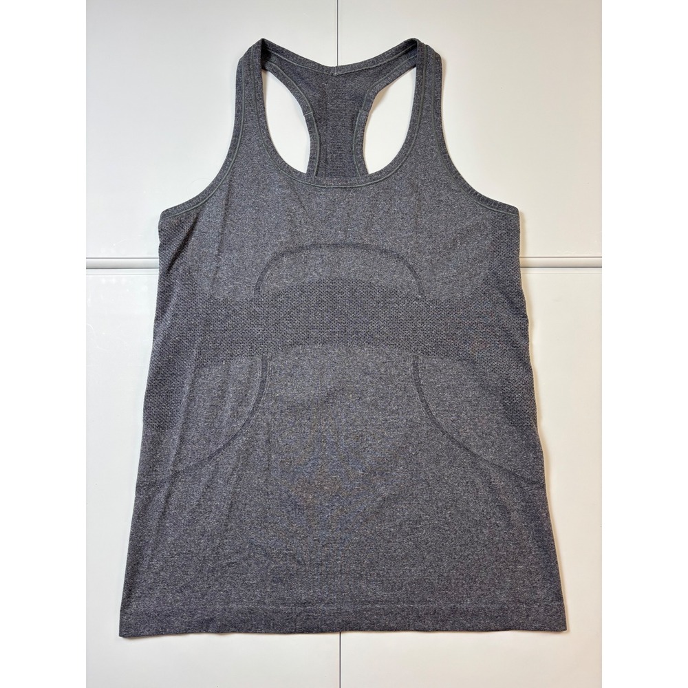 Lululemon Swiftly Tech Racerback Tank Top 2.0 Size 8 Heathered Charcoal Grey